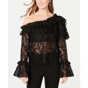 Xoxo Juniors Lace One Shoulder Top Size L